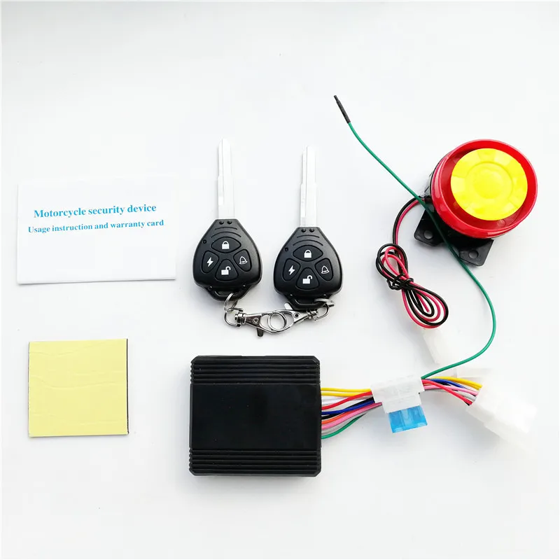 

Keyless Entry Motorcycle Alarm Remote Start Engine Protection Bike Moto Anti-Theft Scooter Motor Alarm System For Lock Oxford