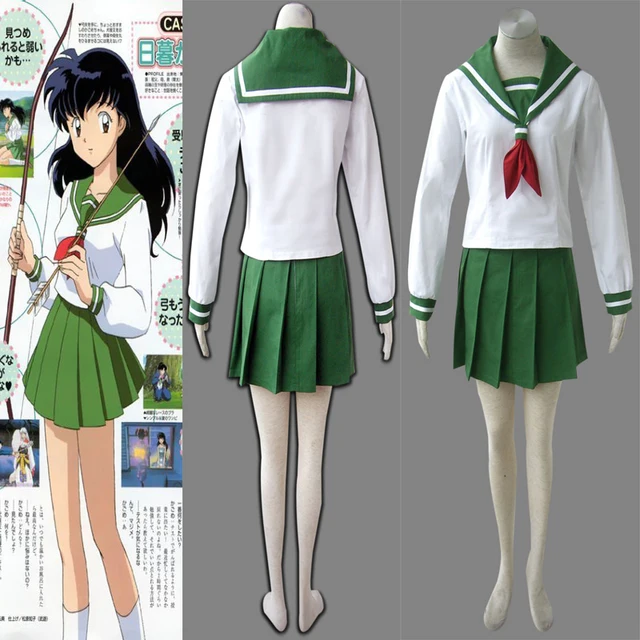 InuYasha Kagome Higurashi Cosplay Costume Girls School ...