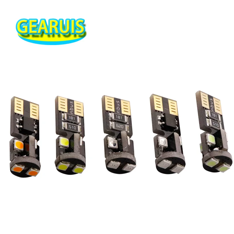 10 шт. T10 W5W 2 Вт светодиод без ошибок OBC 6 smd 3030 СВЕТОДИОД Canbus неполярный 168 194