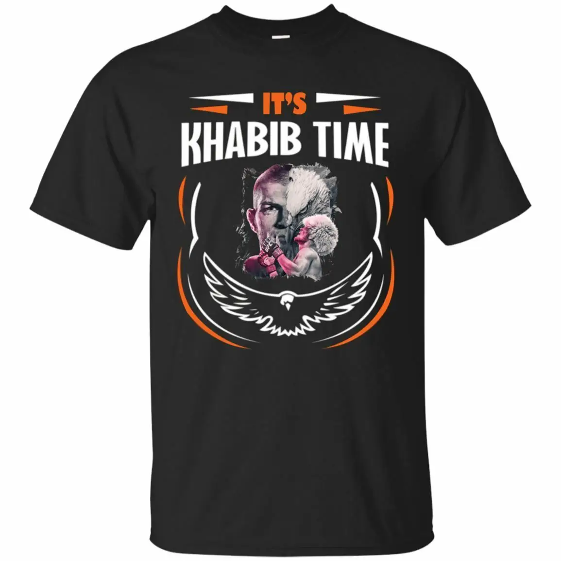 Khabib Time Футболка мужская черная темно-синяя стильная модная рубашка S-3XL футболки с графическими принтами для мужчин