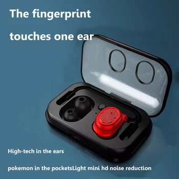 

Tws8 Wireless Single Ear Bluetooth Headset Touch Voice Control With Charging Compartment Waterproof Stand The Ear With Ear Hook