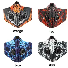 Мужская/Женская пыль из активированного угля-Защитная красочная велосипедная маска для лица-загрязнения велосипед Открытый тренировочная маска для защиты лица