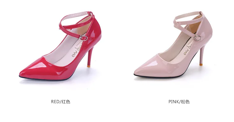 Женская обувь; свадебные женские туфли на высоком каблуке; sapato feminino chaussure femme; пикантные туфли-лодочки на каблуке; sapatos de salto alto; ремешок на щиколотке