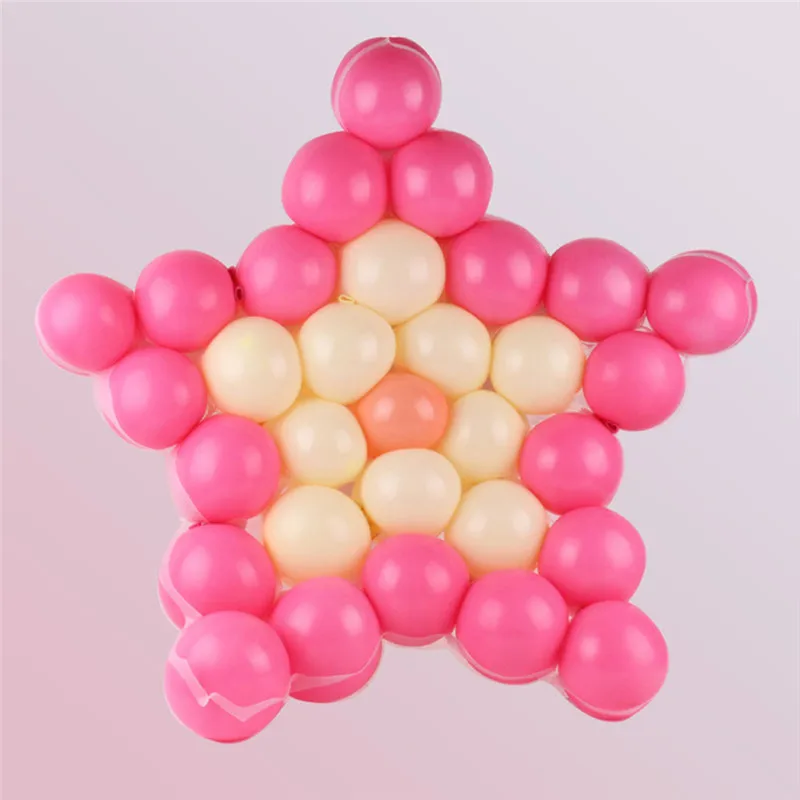 38 Cells Hard Clear Plastic Balloon Net Model Frame Heart Shape Wedding Decor
