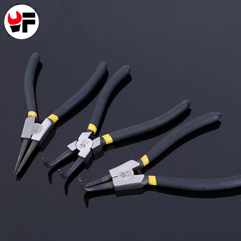 YOFE 6 inch circlip pliers for metalworking internal external curved