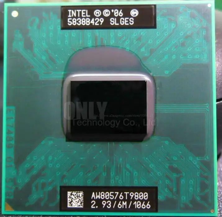 Мобильный процессор Intel Core 2 Duo T9800 2,93 GHz 6MB 1066MHz slge PGA478