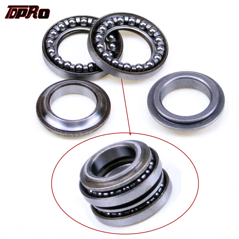 

TDPRO New Steering Head Stem Bearings Metal Rod Bearing Ring Set for Honda CRF 50cc 90c 125cc 250cc Dirt Pit Bike ATV Quad Buggy