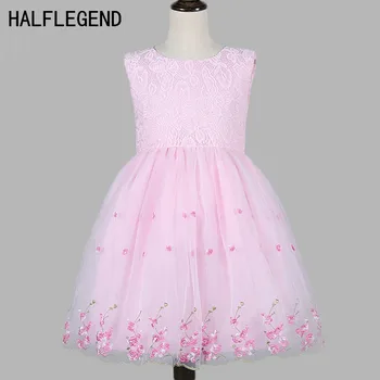 

Girls Dress Children's Princess Dresses Brand clothes Embroidered flowers Wedding Kids Dress for Girls Summer style 2-10Age
