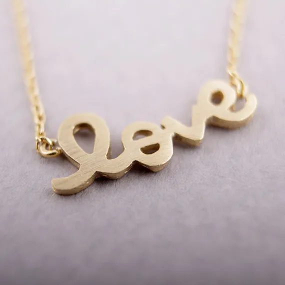 2014-Fashion-18k-Love-Necklace-in-Gold-Free-Shipping (2)