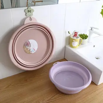 

Folding Washbasin Household Plastic Laundry Tub Travel Thickened Large Wash Basin Plastic Basin