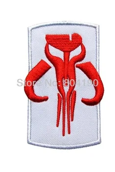 

Star Wars Boba Fett Mandalorian Officer Uniform Movie Embroidered LOGO Iron On Patch/badge Customized patch available