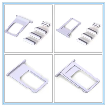 

Hot 50Sets/lot New Original SIM Card Tray Holder Slot for iPhone 6s Volume Power Lock Mute Silent Buttons Set 4.7" With Tracking