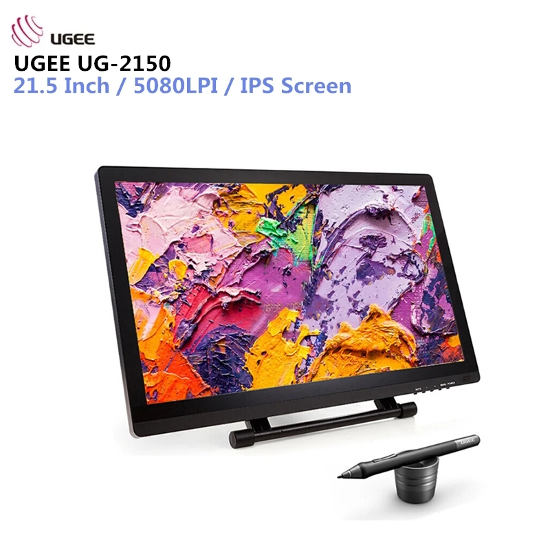 

UGEE UG-2150 Digital Tablet 21.5 Inch IPS Screen P50S Pen Smart Drawing Tablet 5080LPI Resolution Digital Tablets For Painting