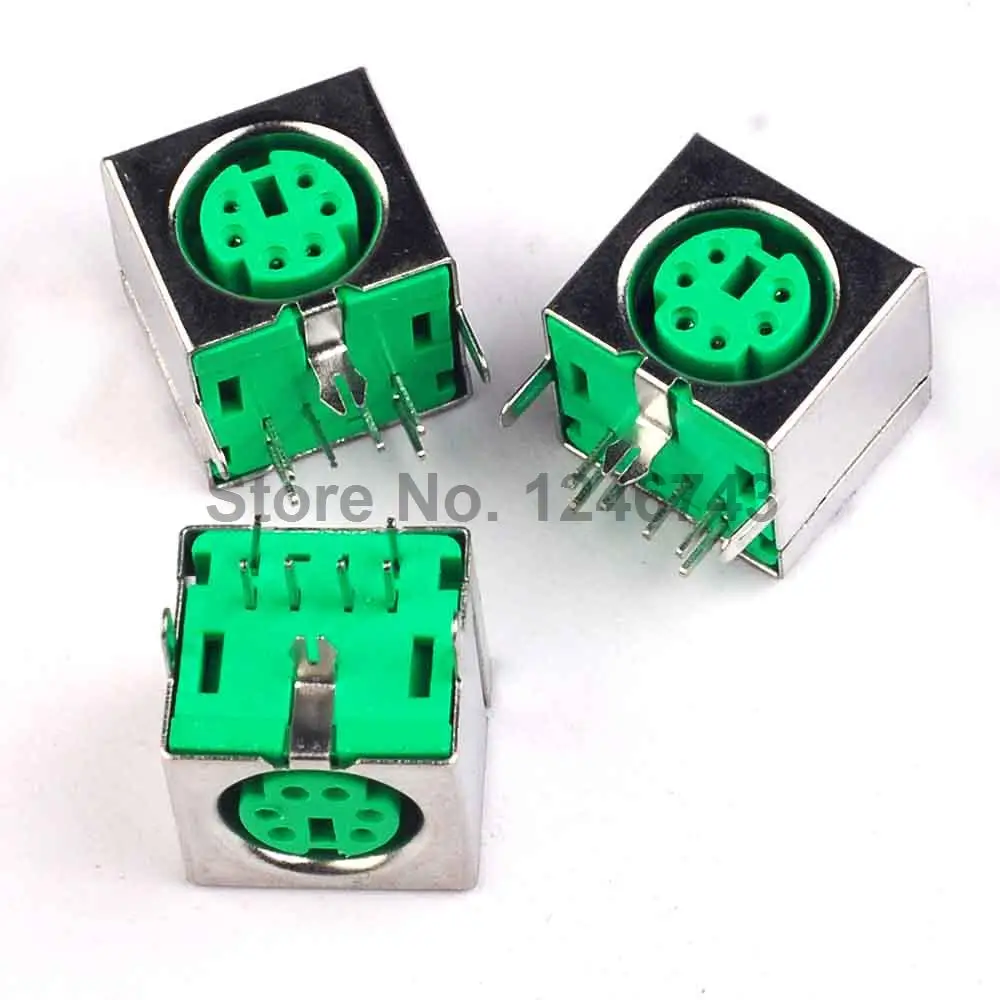 10PCS PS2 Socket Mouse Seat Keyboard 6Pin Green | Обустройство дома