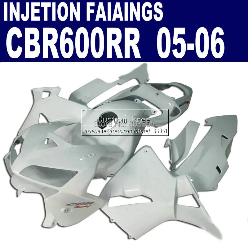 Пластиковые обтекатели для мотоциклов Honda all white CBR 600 RR 2005 2006 600RR CBR600RR 05 06|fairing