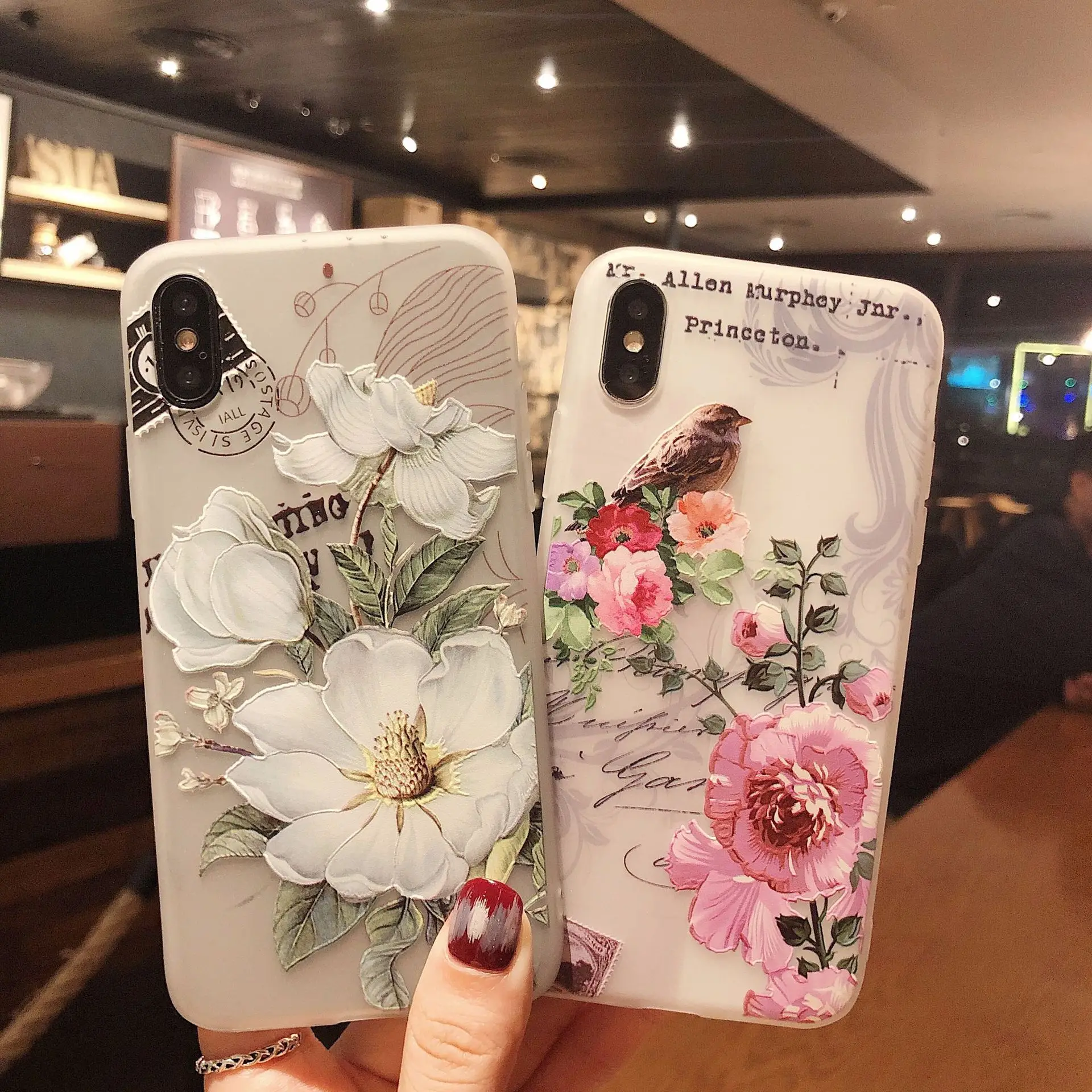 

Transparent Flower Phone Case For Huawei Honor V10 Mate10 Lites Soft Silicone Dirt-resistant Case For Honor Nova3 Nova3i Nova2i