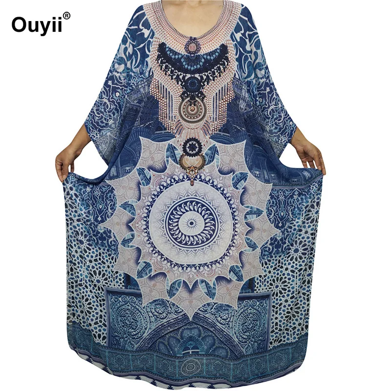 

New Beach Cover-Up Print Skirt Loose Large Size Shirt Holiday Skirt 2019 Summer Bikini Blouse Sunscreen Shirt
