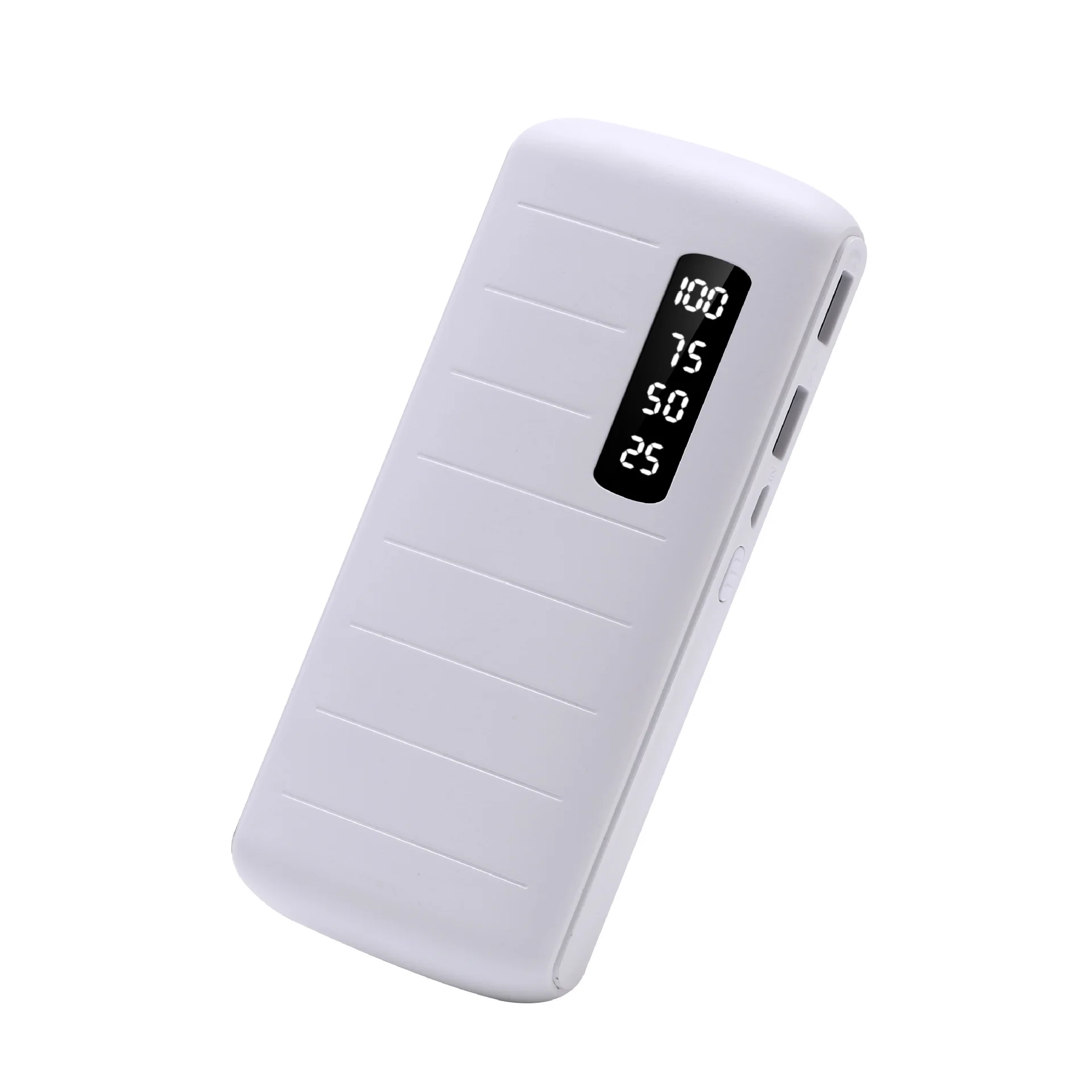 Latest Model 18650 Mobile Power Supply 20000 MAh With Digital Display Charging Creasure Powerbank For Mobile Phone - Цвет: White