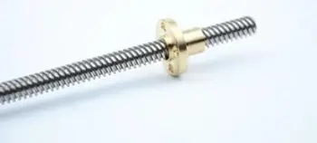 

hot sale wholesale for leadcsrew 0802 Stainless steel screw take with brass nut 500mm