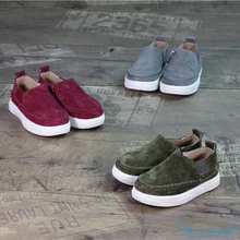 Toddler Children Genuine Leather Sneaker Shoes 2016 Autumn Gentlemen Casual Sneaker for Boys&Girls Kids Teenagers School Shoes
