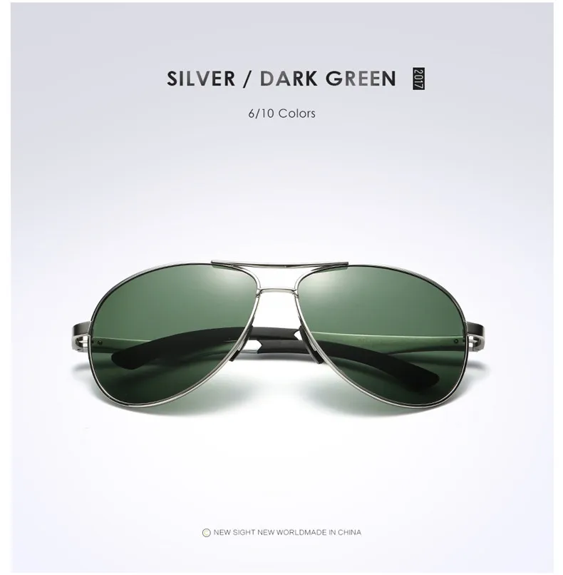 Алюминиевые поляризованные солнцезащитные очки, мужские брендовые роскошные дизайнерские солнцезащитные очки для ray zonnebril mannen lunette de soleil homme - Цвет линз: c10