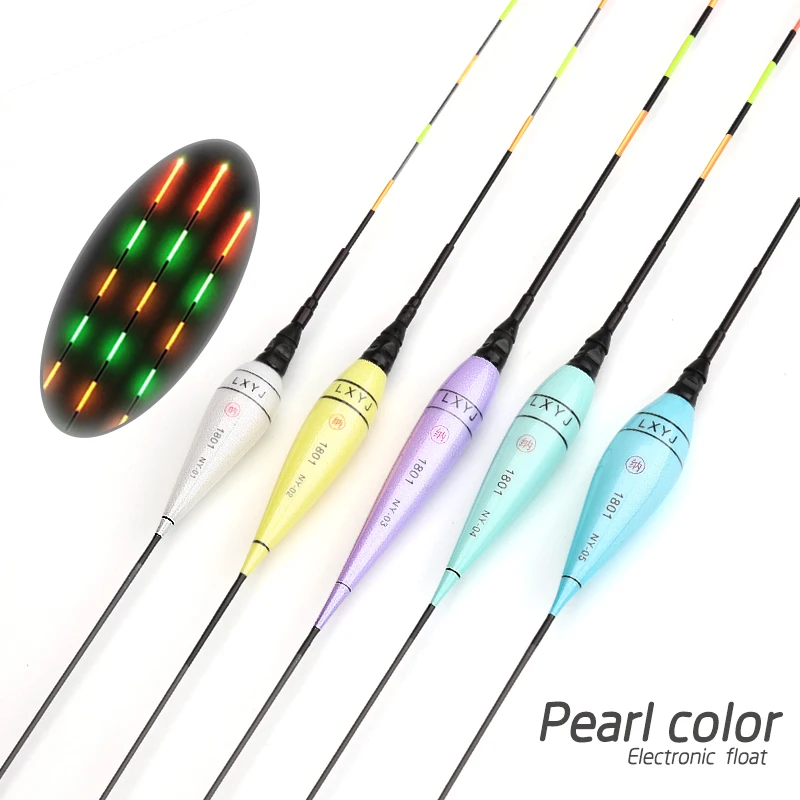 

DONQL 5Pcs/lot LED Luminous Electronic Fishing Float Colorful Light High Quality Night Fishing Float Without Battery