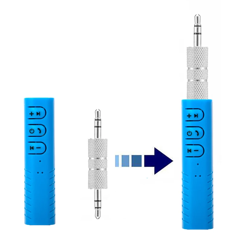 3,5 мм разъем Aux Handsfree автомобильный Bluetooth беспроводной Bluetooth приемник комплект адаптер для наушников MP3 Музыка Аудио приемник адаптер - Название цвета: Blue