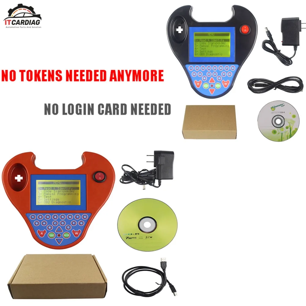 

Mini Type Smart Zed Bull ZedBull Key Programmer Black and Red Color No Tokens Limitation Car Key Programmer No Login Card Needed