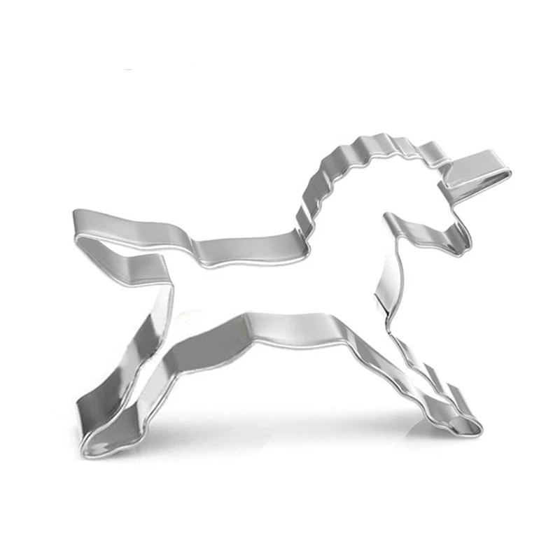Stainless Steel Unicorn Cookies Cutter Mold Cake Decorations cutting mold Party Home Biscuit Pastry Baking Mould | Дом и сад