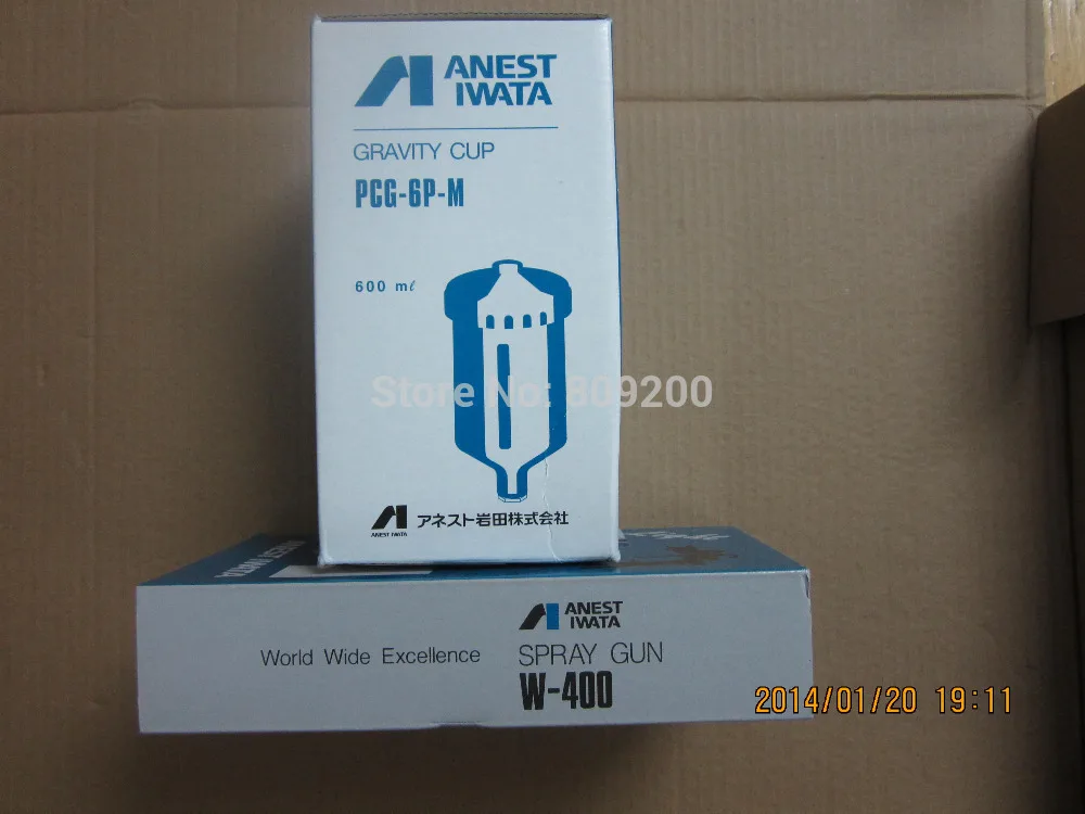 ANEST IWATA PCG-6P-M 600 ml Plastic Gravity Cup for W-400 LPH-400 4538995084355