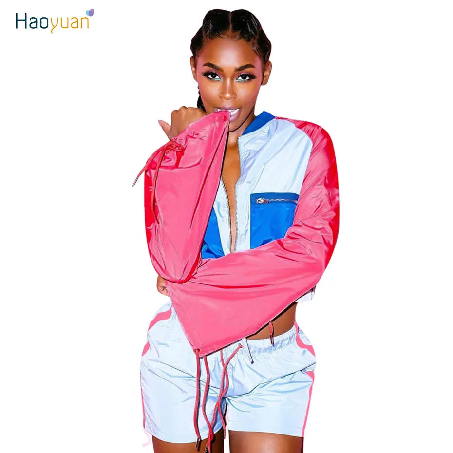 two piece sweatsuit shorts