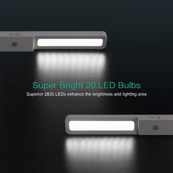 20 LED Motion sensor night light Under Cabinet Lighting 12