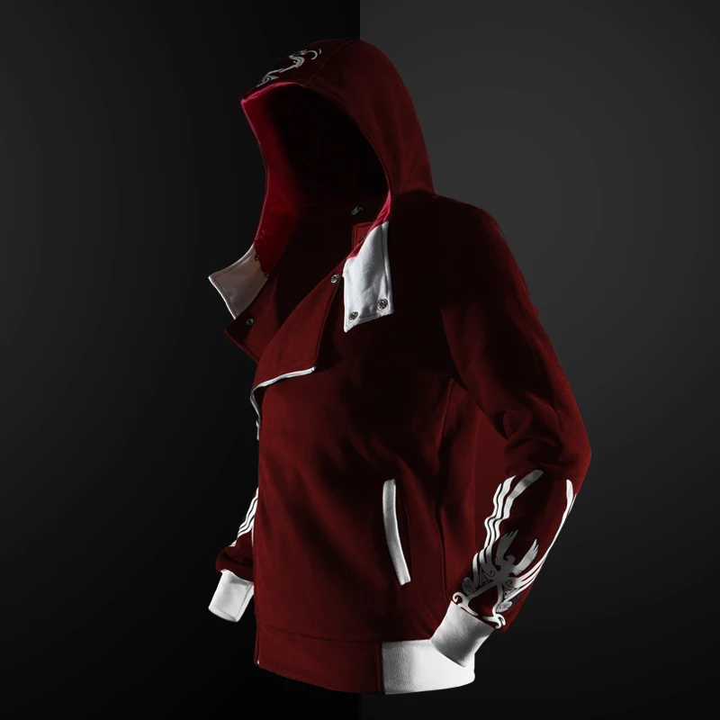 ZOGAA 2018 new 5 colors Assassin Master hoodie men's hooded hooded zipper jacket men's hooded jacket large size S-4XL ZOGAA 2018 new 5 colors Assassin Master hoodie men's hooded hooded zipper jacket men's hooded jacket large size S-4XL
