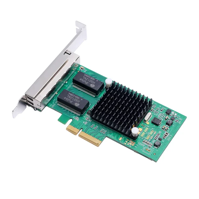 PCI-Express, INTEL I350T4V2 Carte réseau PCI-e, 4 x 10 / 100 / 1