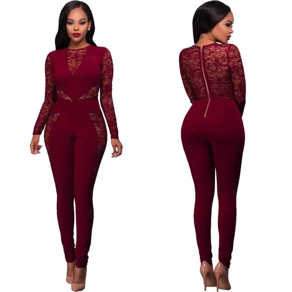 one piece bodycon jumpsuit dress for women