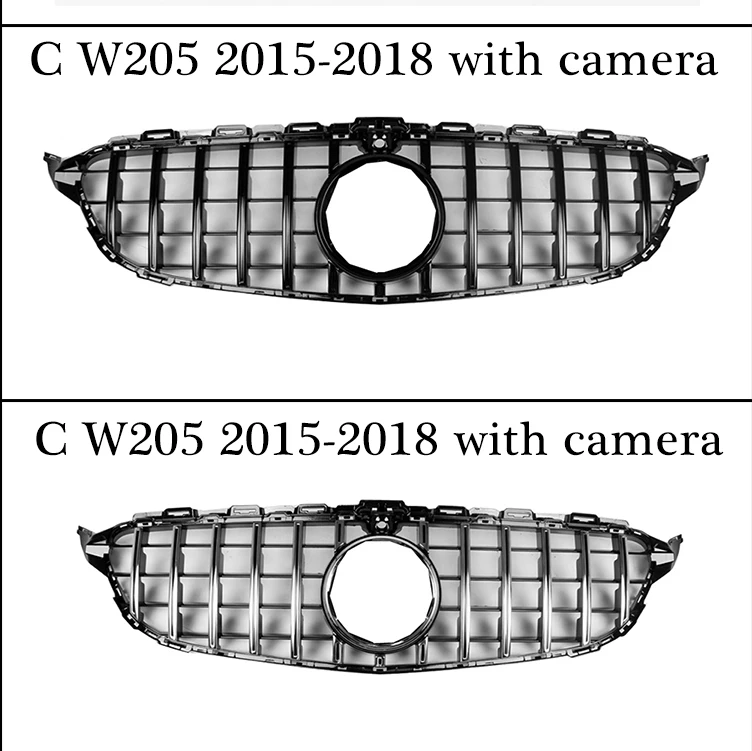 Передняя решетка подходит для Mercedes W117 A W176 W177 C class W204 W205 E W207 W212 W213 GLC X253 GT стиль решетка GTR стайлинга автомобилей