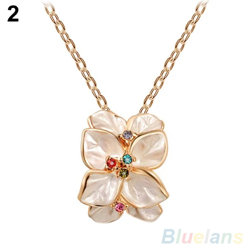 Женское многослойное ожерелье чокер с цветами гардения короткое 08HD|short necklace|choker