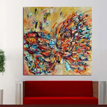 

Canvas Painting Wall Art Living Room Print 1 Piece Colourful Butterfly Pictures Animal Abstract Graffiti Poster Home Decor Frame