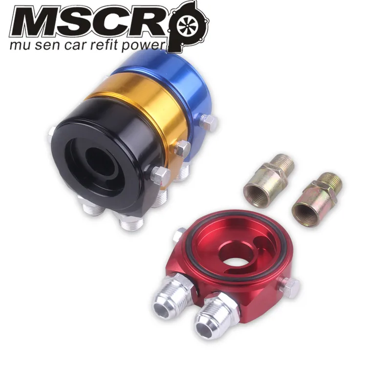 

Car Aluminum Universal Oil Filter Sandwich Adapter For Oil Cooler Plate Kit AN10