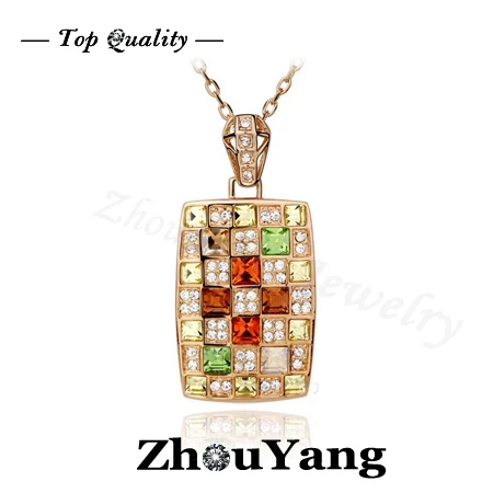 ZHOUYANG ZYN011 цвет розового золота Фотоэлементы сделаны с австрийскими