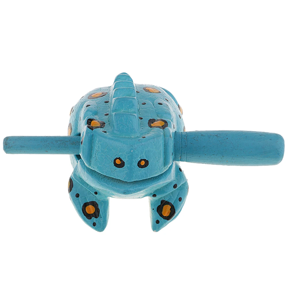 Fun Kids Wooden Frog Instrument Guiro Sound Effect Percussion