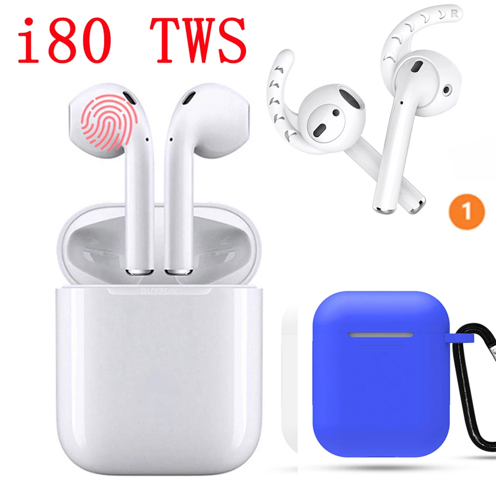

New 2019 Pop-up i80 TWS AirP Earphone W1 Chip 1:1 Bluetooth5.0 Earbuds Wireless Headset earphones Pop up for iPhone xiaomi sony