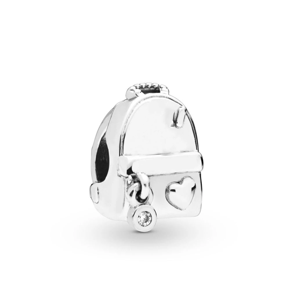 

New 925 Sterling Silver Adventure Bag Charm Fit original l pandora Bracelet Bangle Bag Charm Bead DIY Jewelry