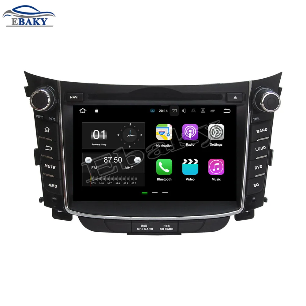 NaviTopia 1024*600 7inch 2GB Android 8.1 car radio GPS for Hyundai I30