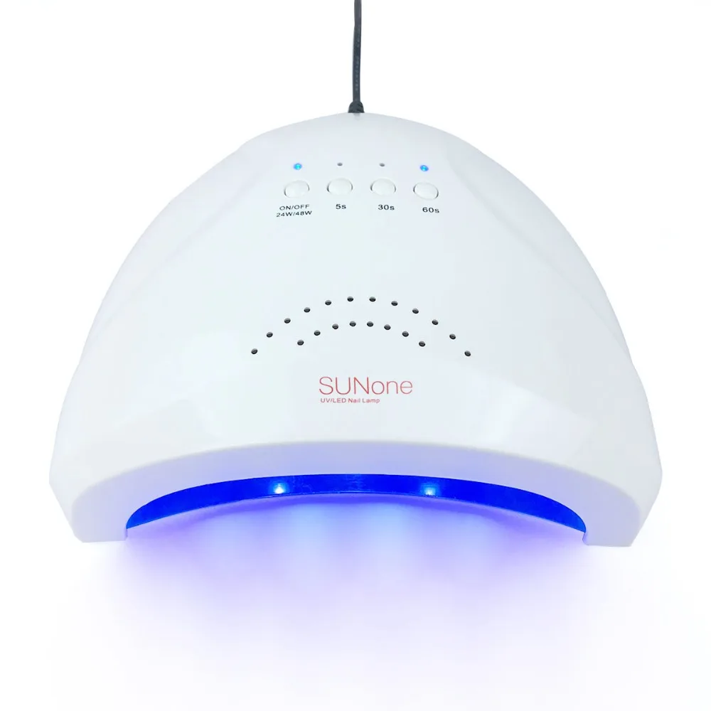 

Nail Dryer Intelligent Sensor UV LED 24/48W Dual Power SUNone 30pcs Led Nail Light Detachable Bottom For All Gel Manicure Tools