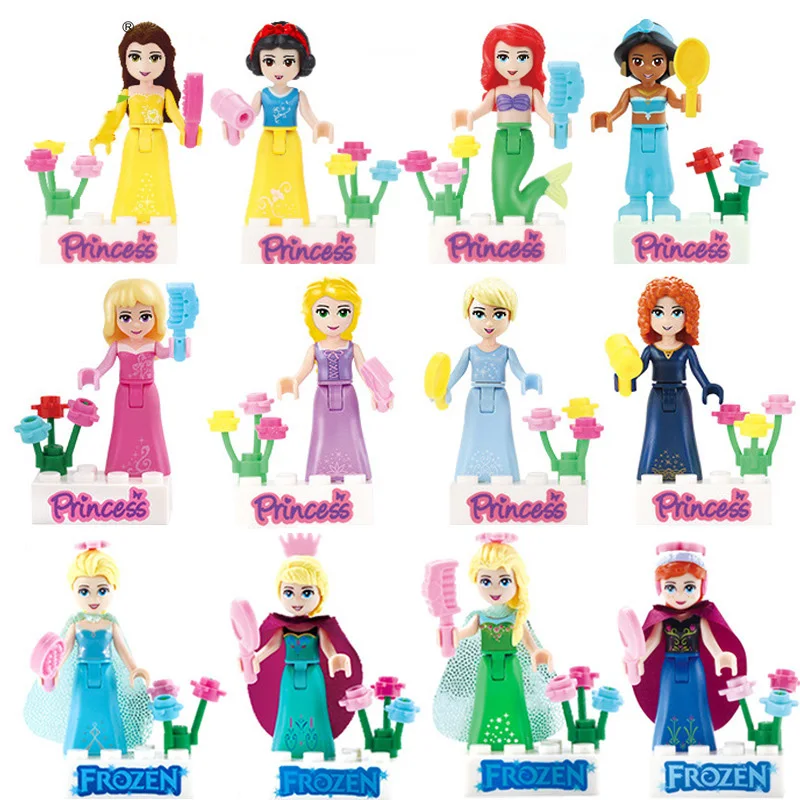 New 8pcs Fairy Tale Princess Girl Legoings Model Building Kits Doll Figures Bricks Blocks Kid Friends Children Toys Gift New 8pcs Fairy Tale Princess Girl Legoings Model Building Kits Doll Figures Bricks Blocks Kid Friends Children Toys Gift