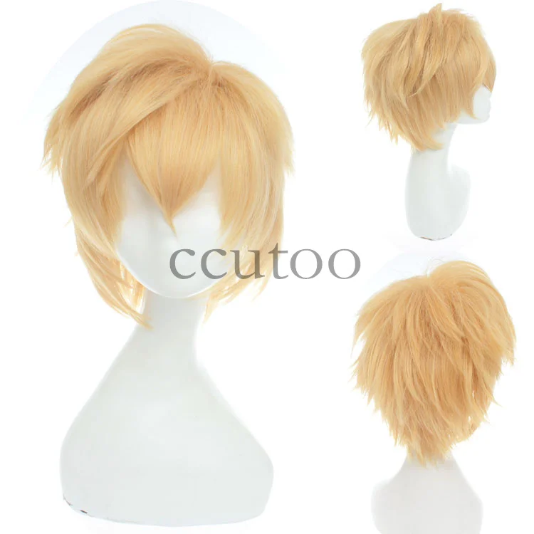 Ccutoo 1" куроко Tetsuya синий короткий пушистый лохматый слоистых теплостойкость Волокно Синтетические волосы Косплэй парик - Цвет: T1/27