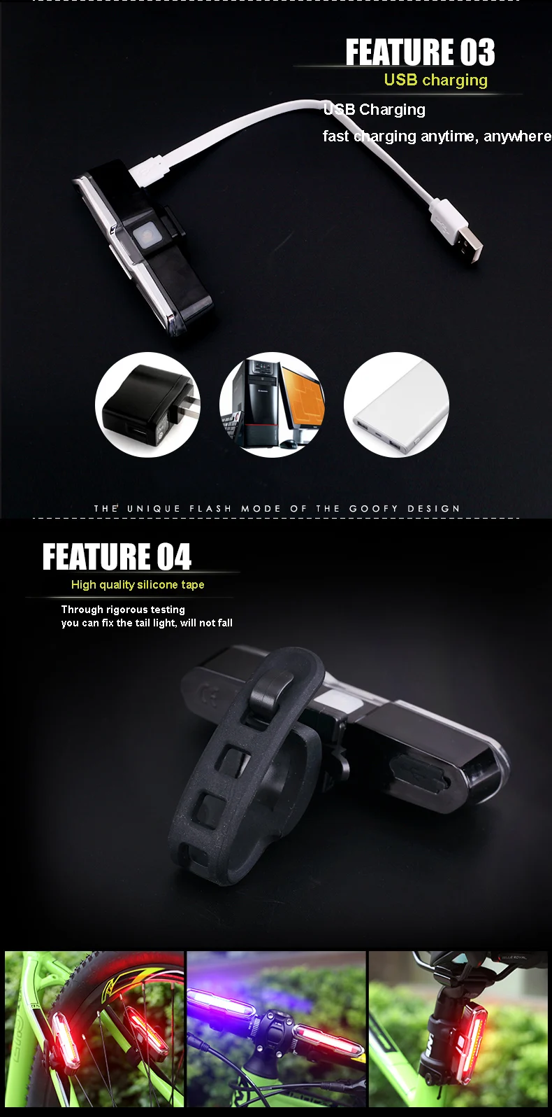 Flash Deal Machfally COB Rear Bike Light Taillight Safety Warning USB Rechargeable Tail Lamp LED Cycling Bicycle Light Waterproof Light 7 Flash Deal Machfally COB Rear Bike Light Taillight Safety Warning USB Rechargeable Tail Lamp LED Cycling Bicycle Light Waterproof Light 7