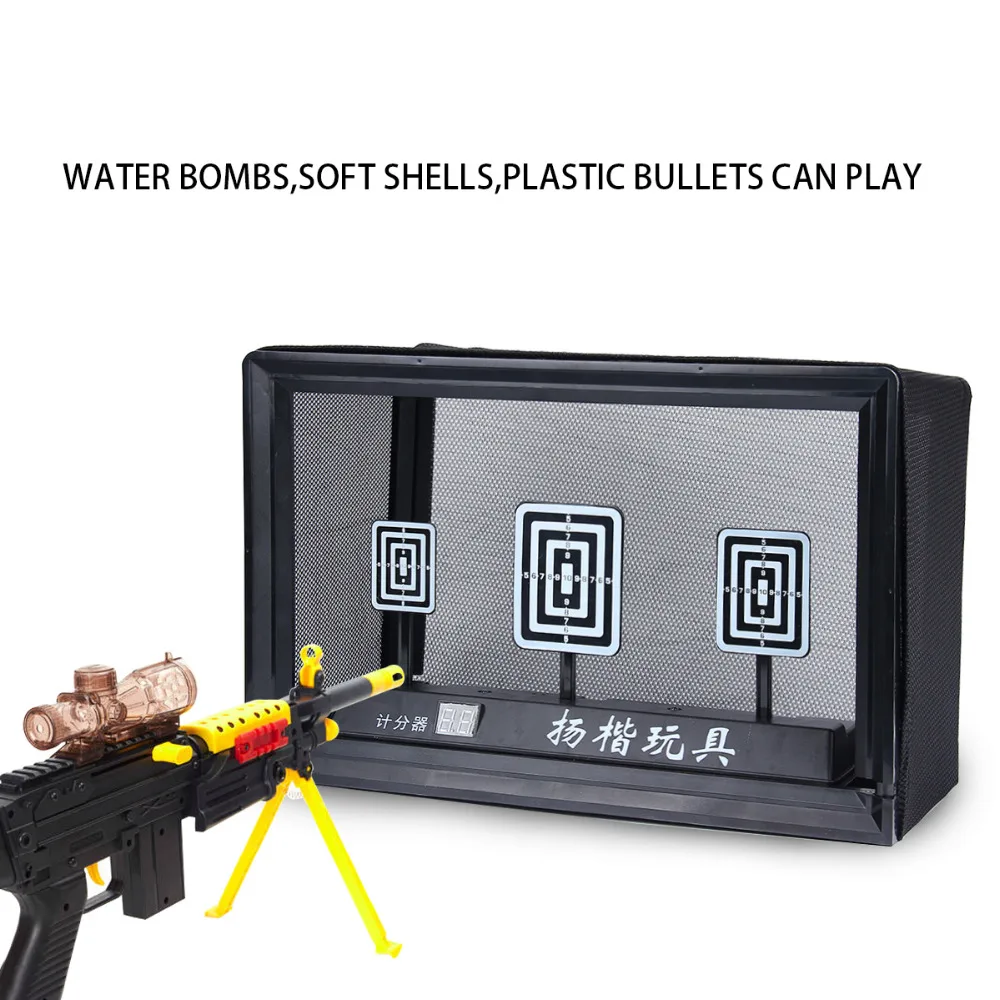 

Gun Toy Accessories Electric Shooting Scoring Target 3S Automatic Restore For Electric Bursts of Water Pistol Children Outdoor