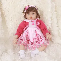 OtardDolls высокое качество bebe Reborn кукла 22 дюймов Reborn Детские куклы 55 см мягкий виниловый силиконовый Bonecas кукла для детей день рождения